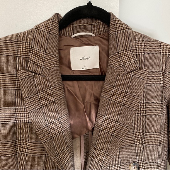 Aritzia Wilfred Plaid Blazer - Picture 2 of 5